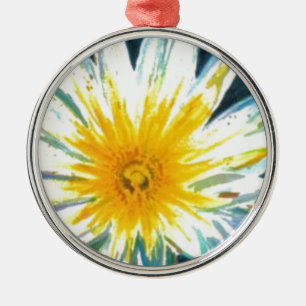 Morgens hellgelbe Blume um Mitternacht Ornament Aus Metall