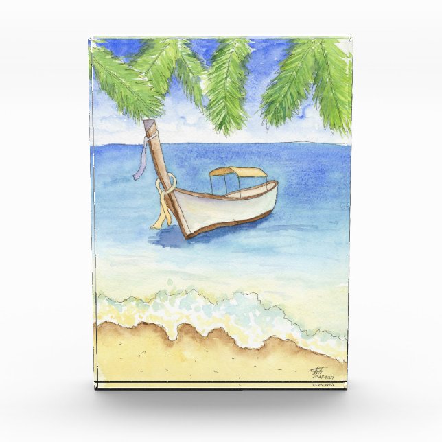 Morgens in Bali Fotoblock (Vorderseite)