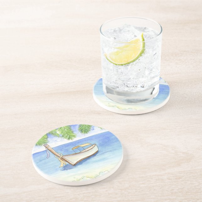 Morgens in Bali Getränkeuntersetzer (Seite)