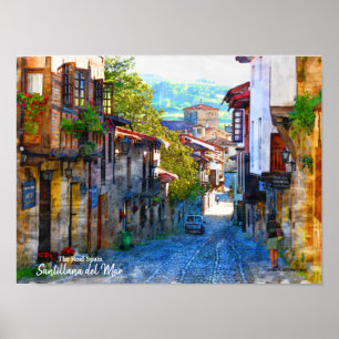 Morgens in Santillana del Mar - Das wahre Spanien Poster