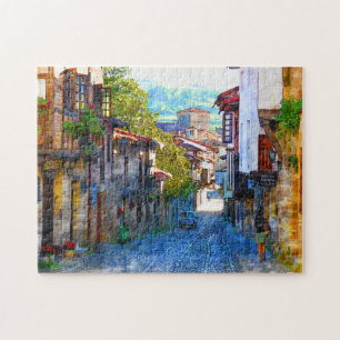 Morgens in Santillana del Mar - Das wahre Spanien Puzzle