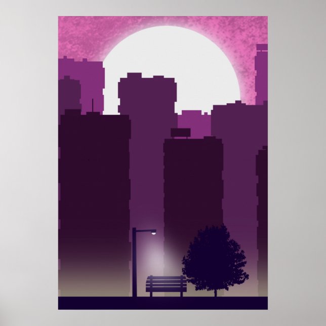 Morgens in Stadtplakaten Poster (Vorne)