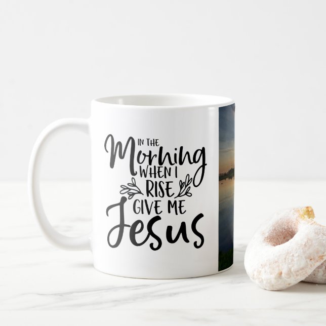 Morgens - Jesus-Tasse Kaffeetasse (Mit Donut)