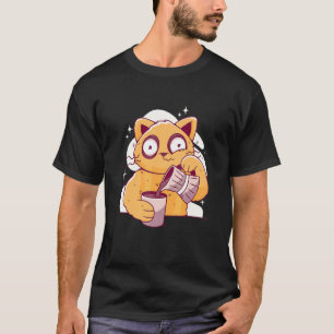 Morgens Kaffee Schlafkatze T-Shirt