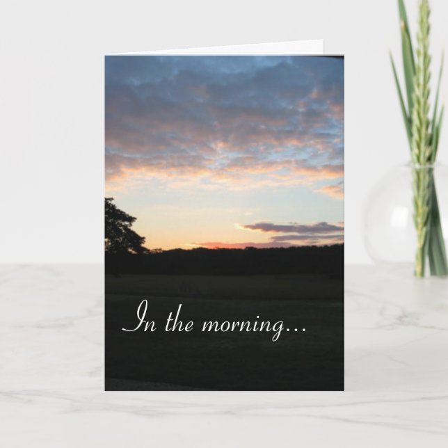 Morgens… Karte (Vorderseite)