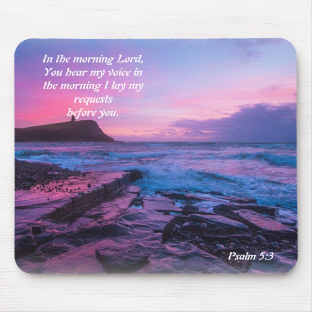 Morgens legte ich mein Mouse-Pad Mousepad (Vorne)