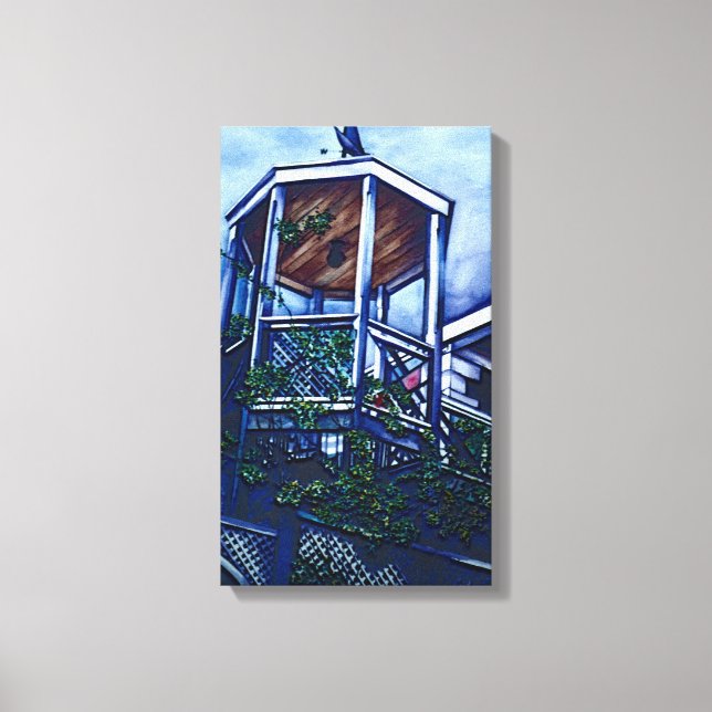 Morgens Licht, Hafen Insel Leinwanddruck (Vorderseite)