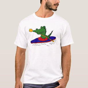 MORGENS, lustiger Kayaking Alligator T-Shirt