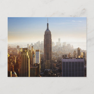 Morgens Manhattan-Skyline Postkarte