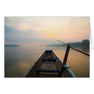 Morgens mit dem Boot vom See