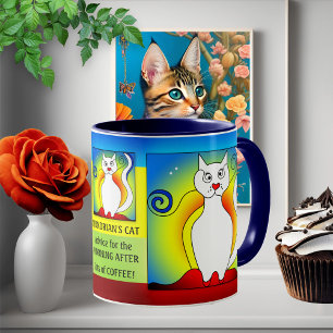 Morgens nach Mondrian Funny Cat Tasse