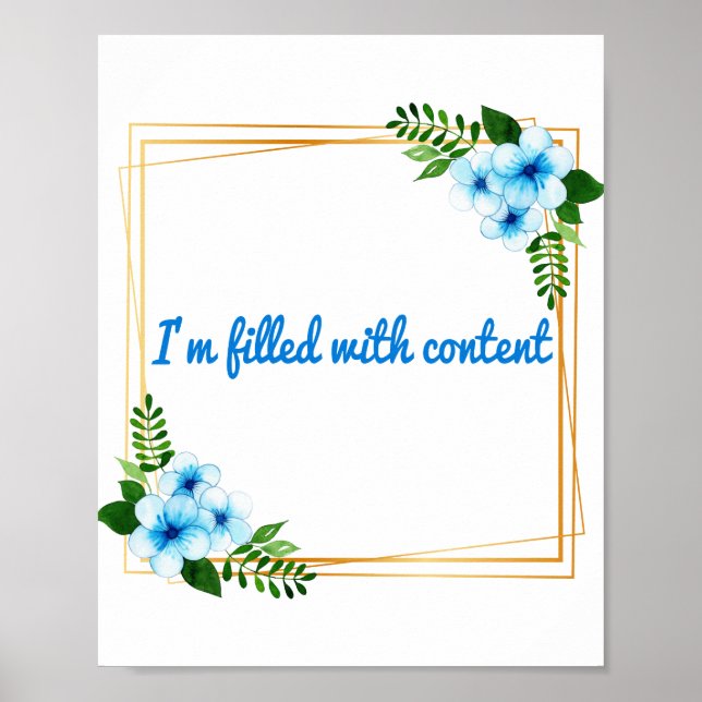 Morgens positive Befürchtungen Poster (Vorne)