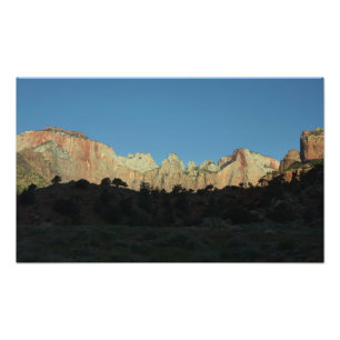 Morgens Rote Felsen im Zion Nationalpark Fotodruck