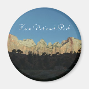 Morgens Rote Felsen im Zion Nationalpark Magnet