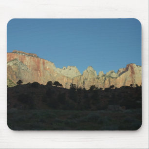 Morgens Rote Felsen im Zion Nationalpark Mousepad