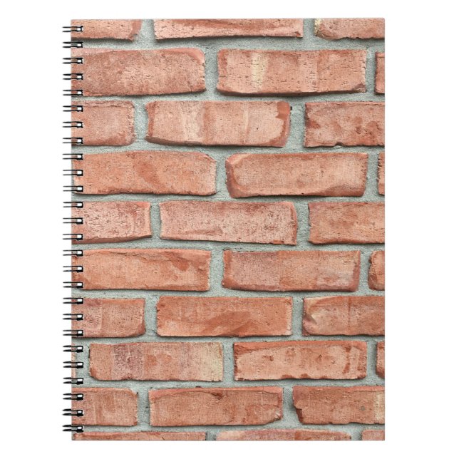 Morgens rote Ziegelwand Notizblock (Vorderseite)