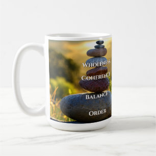 Morgens ruhige meditative Tasse des Kaffees