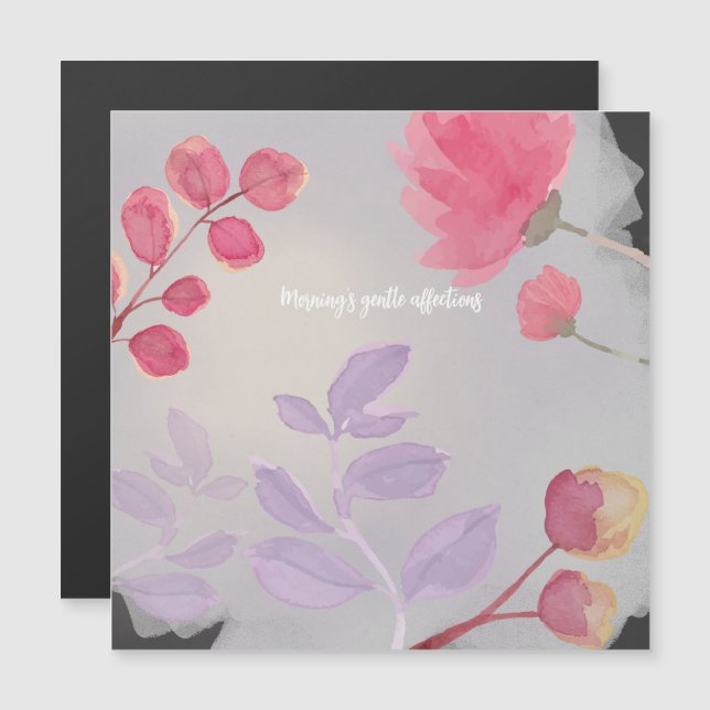 Morgens sanfte Zuneigungen Magnetkarte (Vorne/Hinten)