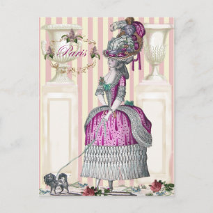 Morgens schlendern Sie die Champs-Élysées hinunter Postkarte