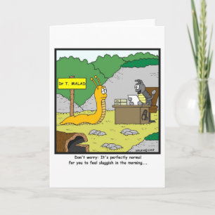 Morgens schwach: Cartoon Karte