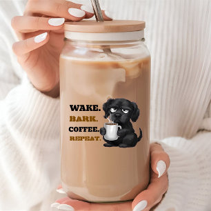 Morgens sind Ruff ohne Kaffee Haustier Hund & Kaff Dosenglas