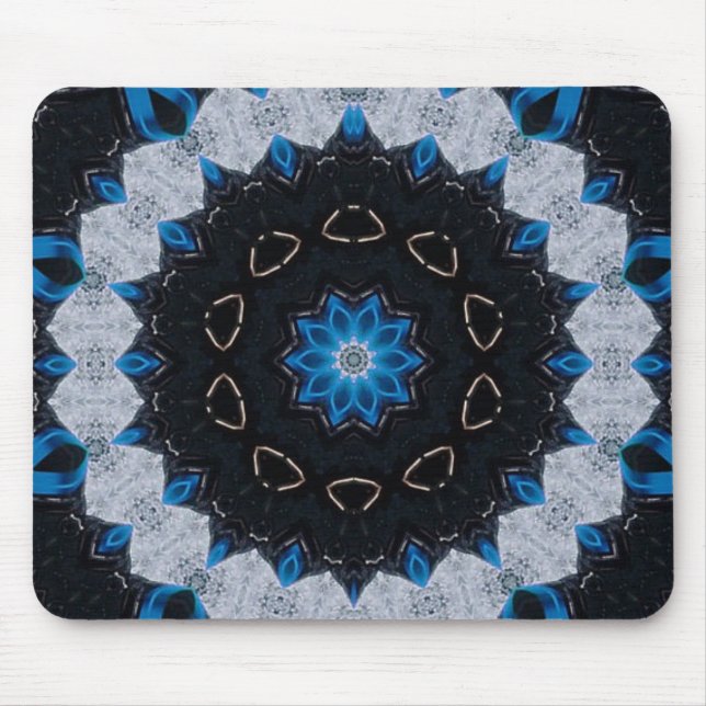 Morgens und nachts blau mousepad (Vorne)