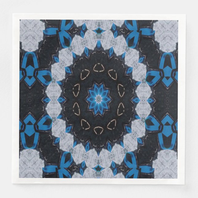 Morgens und nachts blau serviette (Vorderseite)