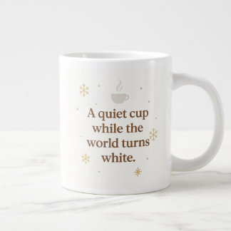 Morgenschneefall | Eine stille Tasse | Wintertasse
