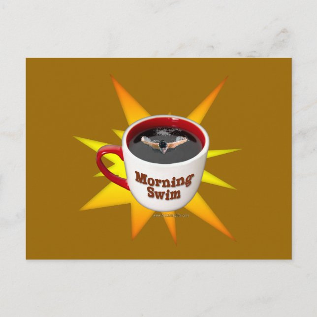 Morgenschwimmen... Postkarte (Vorderseite)