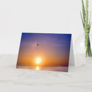 Morgensonnige Gedanken an Sie Karte