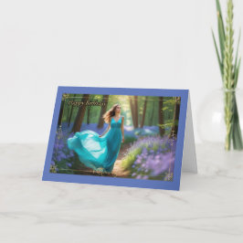 Morgenspaziergang Geburtstagskarte der Frau Karte