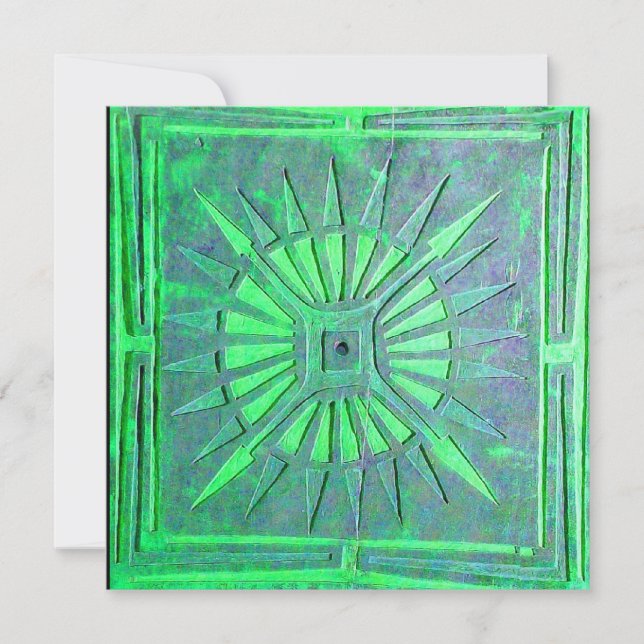 MORGENSTAR , hellgrün weiß Ankündigung (Vorderseite)