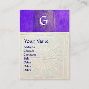 MORGENSTAR , MONOGRAMM VISITENKARTE