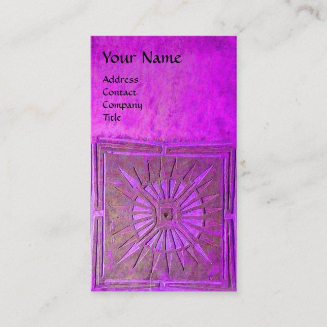 MORGENSTAR , MONOGRAMM VISITENKARTE (Vorderseite)