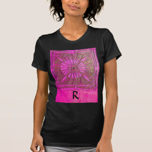 MORGENSTAR Rosa, Fuchsienschwarz, Monogramm T-Shirt