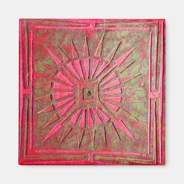 MORGENSTAR, rot grün Magnet (Vorne)