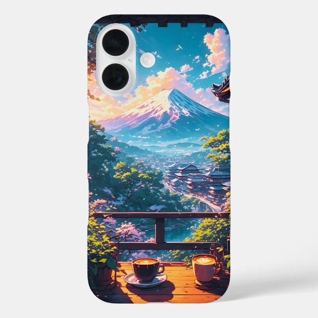 Morgenstille über Fuji Case-Mate iPhone Hülle (Rückseite)