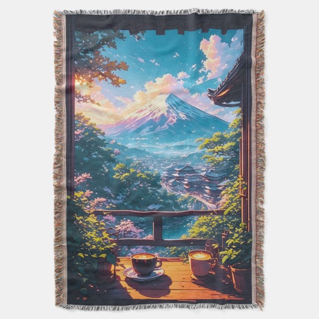 Morgenstille über Fuji Decke (Vorderseite Vertikal)