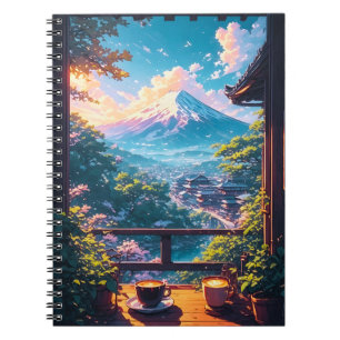Morgenstille über Fuji Notizblock