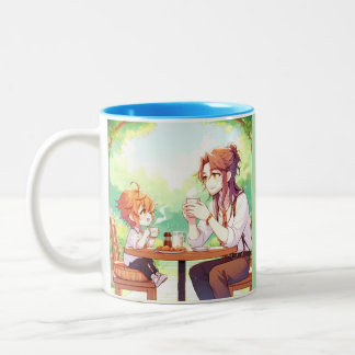 Morgenstunden - Chibi Tasse für Vater und Kind