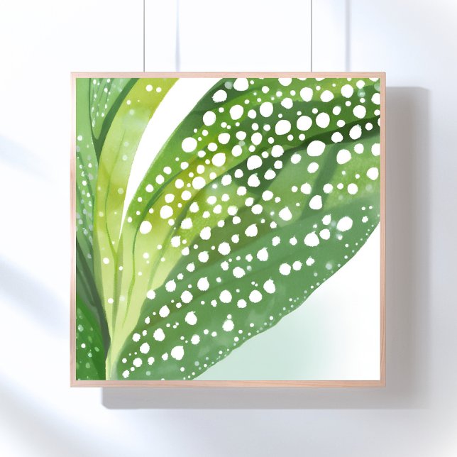Morgentau | Moderne botanische Wasserfarbe Poster (Von Creator hochgeladen)