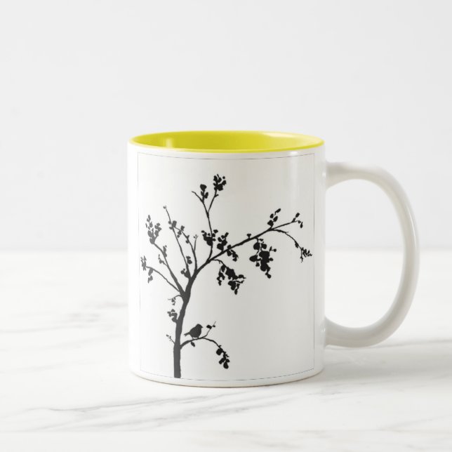 Morgenvogel-Tasse Zweifarbige Tasse (Rechts)