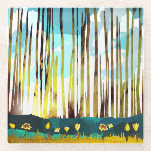 Morgenwald Glasuntersetzer