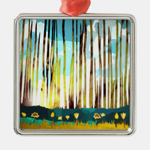 Morgenwald Ornament Aus Metall