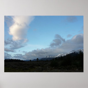 Morgenwolken im Grand Teton Nationalpark Poster