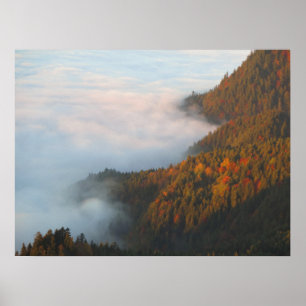 Morgenwolken Pieniny Poster