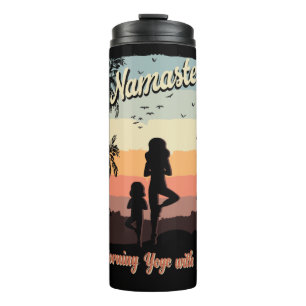 Morgenyoga mit Mum-Thermalwäscher Thermosbecher