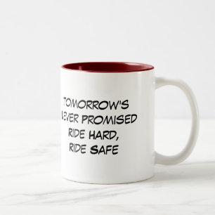 Morgige nie viel versprechende Fahrt hartes Zweifarbige Tasse
