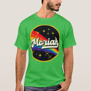Moriah Regenbogen im Weltraum Vintager Stil T-Shirt