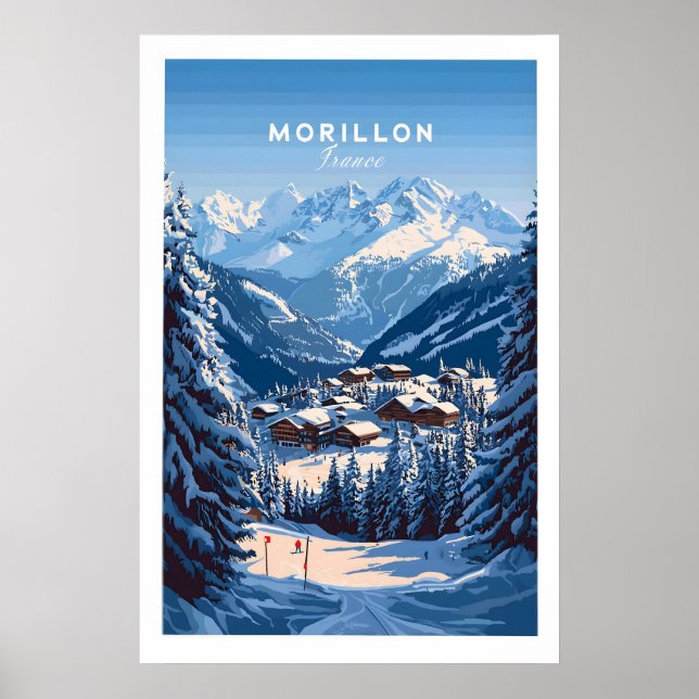 Morillon Ski Print 1 Poster (Vorne)